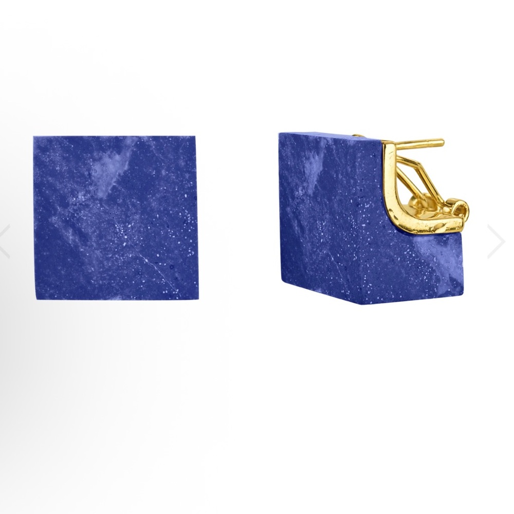 nOir - Chunky Cube Earring with 18k gold plating - NWOT